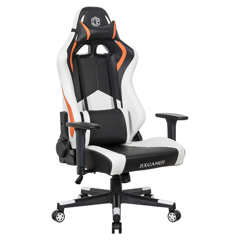 RXGAMER RX-2251 Silla ergonómica para juegos con ruedas de carreras silenciosas