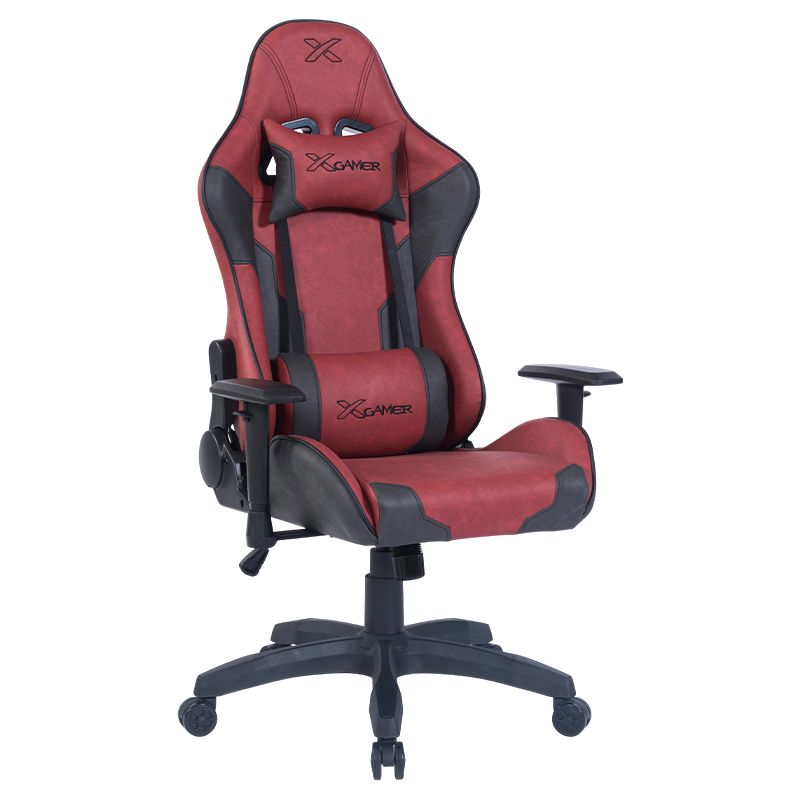 Silla para juegos retro RX-2033 de PU, reclinable y ajustable en altura