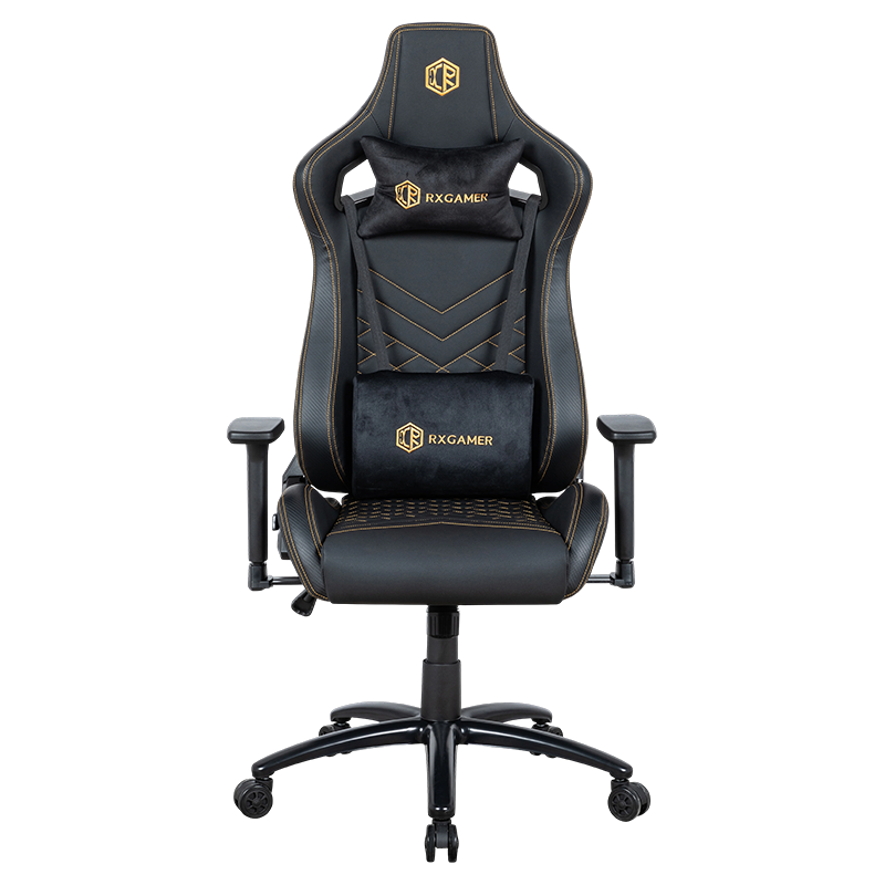 RXGAMER RX-2047 Silla para juegos multifuncional con reposabrazos 3D negro mate