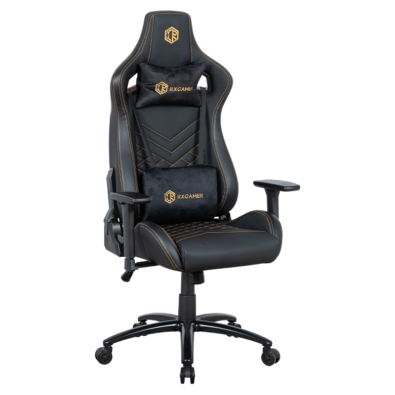 RXGAMER RX-2047 Silla para juegos multifuncional con reposabrazos 3D negro mate