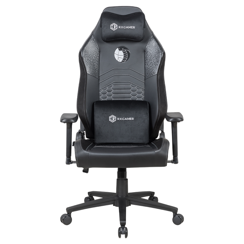 RXGAMER RX-2153 Black Mamba Silla para juegos con ruedas de PU silenciosa y duradera