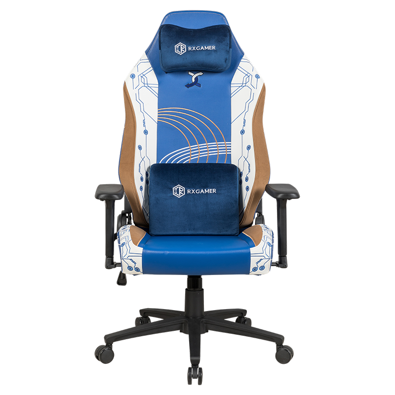 RXGAMER RX-2155 Silla para juegos con ruedas de PU silenciosa Space-Time Mirage