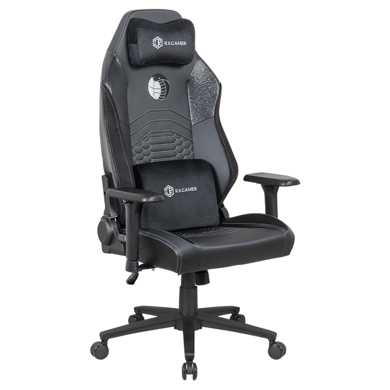 RXGAMER RX-2153 Black Mamba Silla para juegos con ruedas de PU silenciosa y duradera
