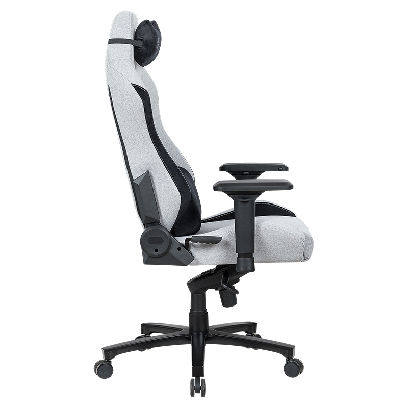 RXGAMER RX-2060-1 Silla de juego cómoda reclinable ajustable con reposabrazos 4D gris