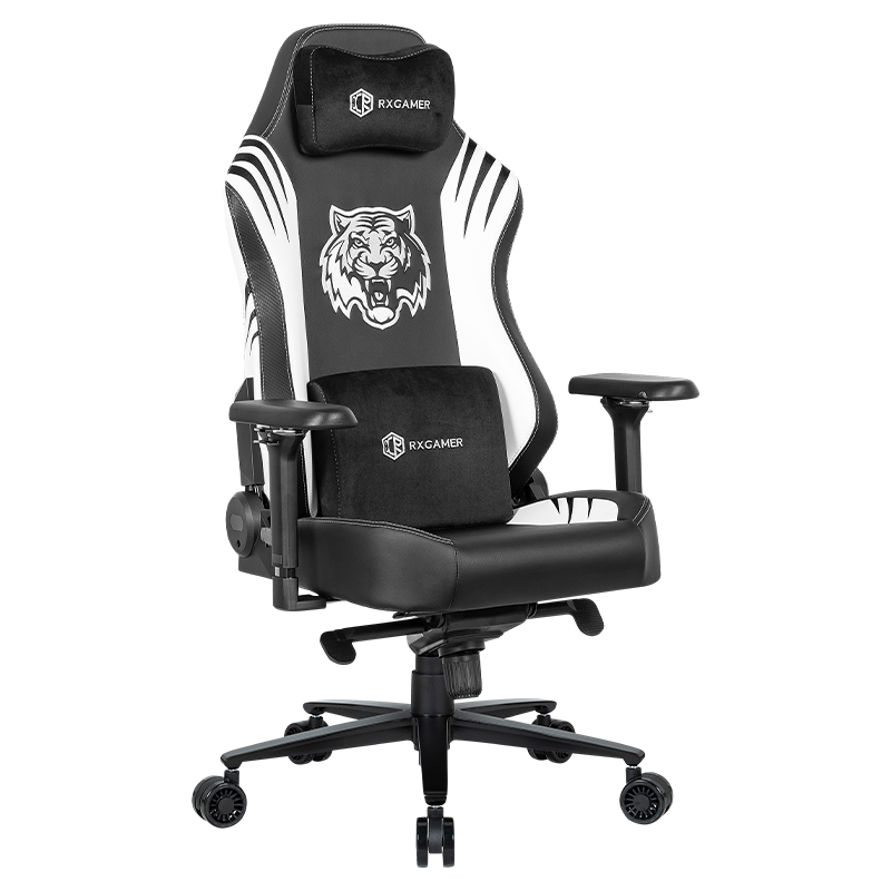 RXGAMER RX-2061 Tiger Stripe Craft Ruedas para juegos Silla ergonómica para juegos