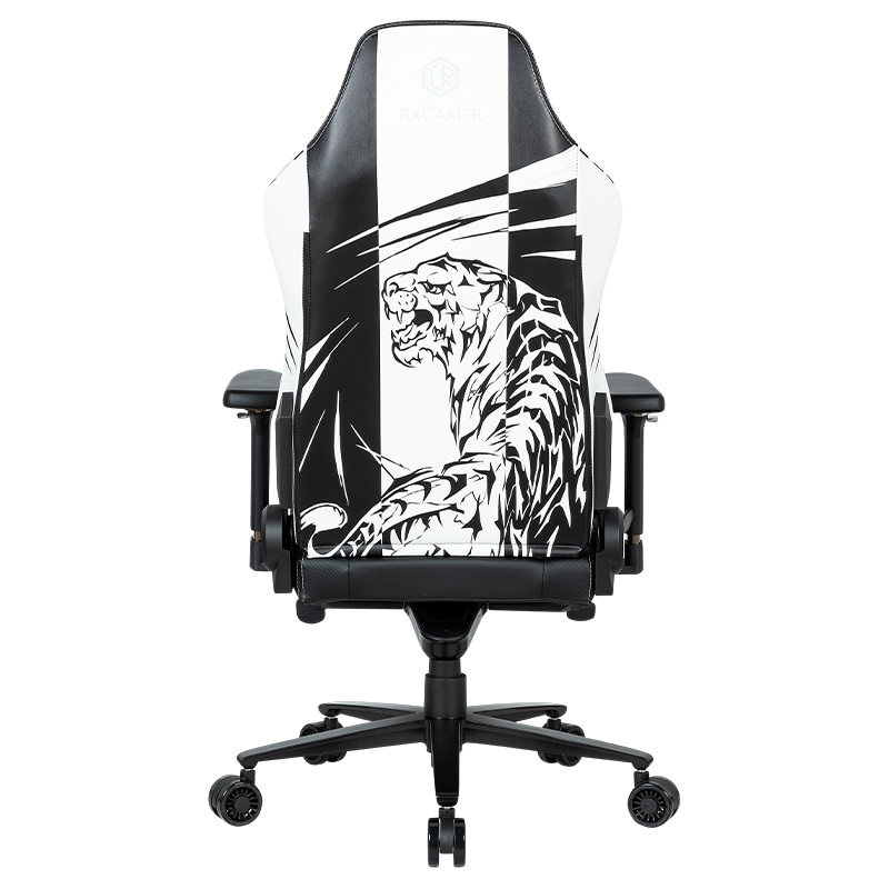 RXGAMER RX-2061 Tiger Stripe Craft Ruedas para juegos Silla ergonómica para juegos