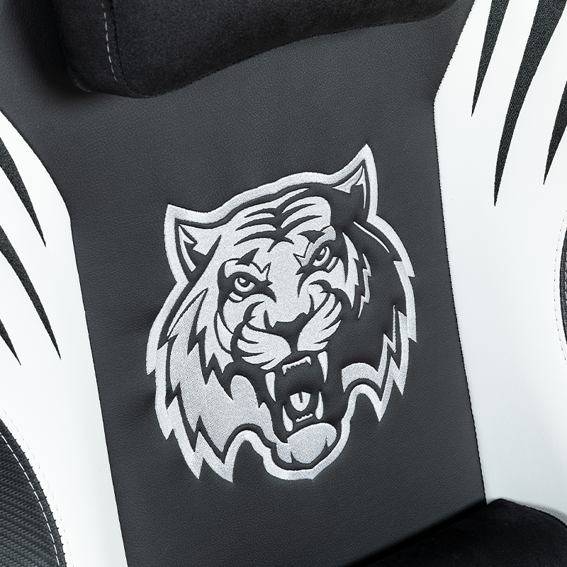 RXGAMER RX-2061 Tiger Stripe Craft Ruedas para juegos Silla ergonómica para juegos