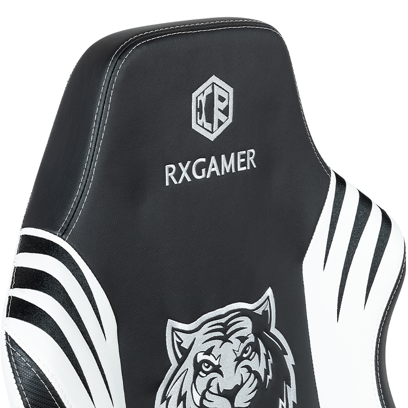 RXGAMER RX-2061 Tiger Stripe Craft Ruedas para juegos Silla ergonómica para juegos