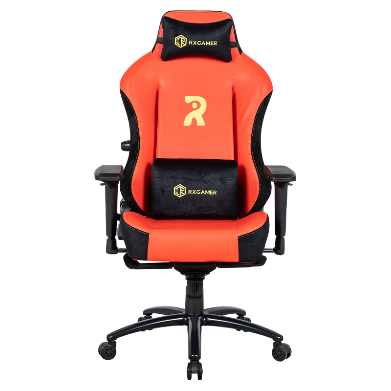 RXGAMER RX-2063 Silla para juegos con ajuste lumbar y reposabrazos 4D Red Glare