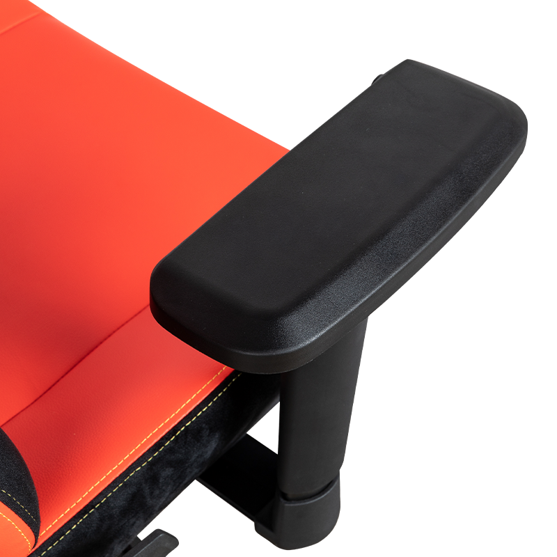 RXGAMER RX-2063 Silla para juegos con ajuste lumbar y reposabrazos 4D Red Glare