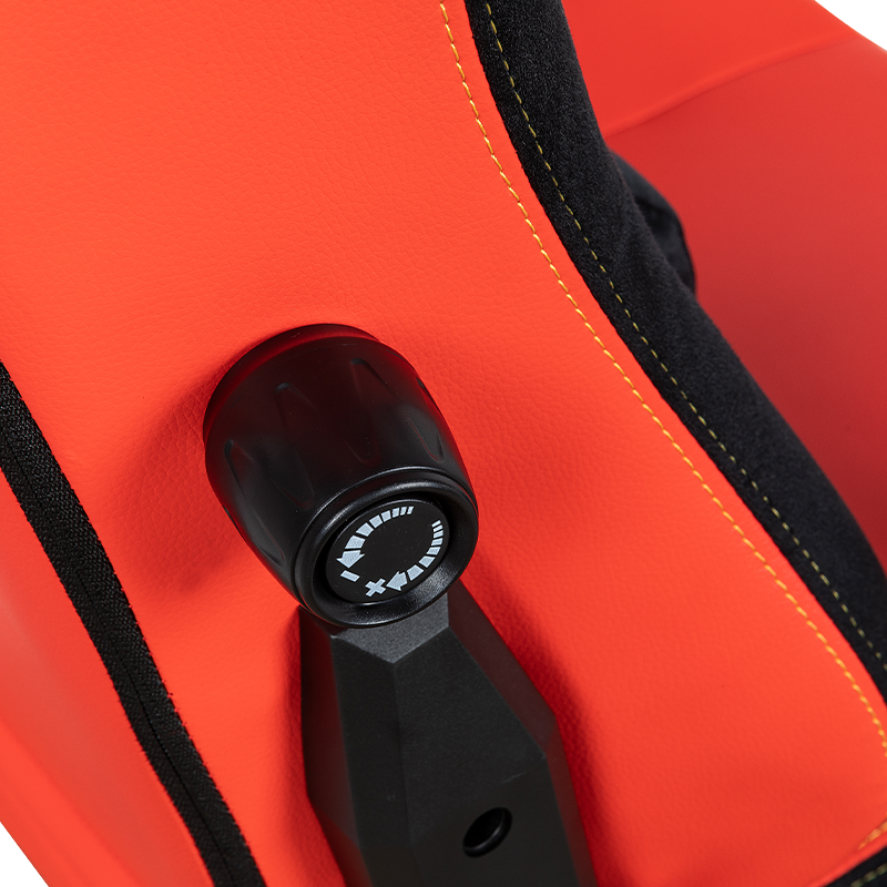 RXGAMER RX-2063 Silla para juegos con ajuste lumbar y reposabrazos 4D Red Glare