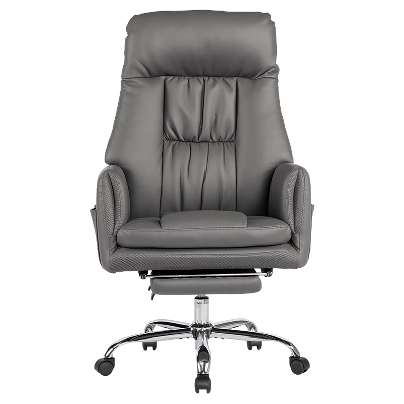 RXGAMER RX-9135 Silla de oficina con reposabrazos ajustable de cuero PU y reposapiés dividido