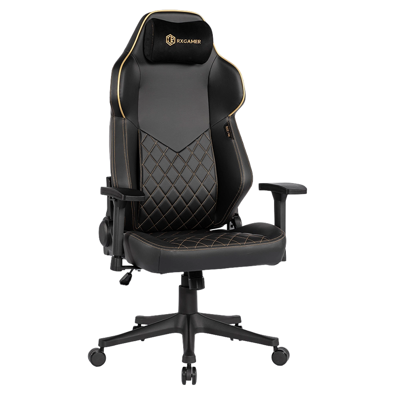 RXGAMER RX-2220 Silla para juegos silenciosa con reposacabezas magnético ajustable 3D
