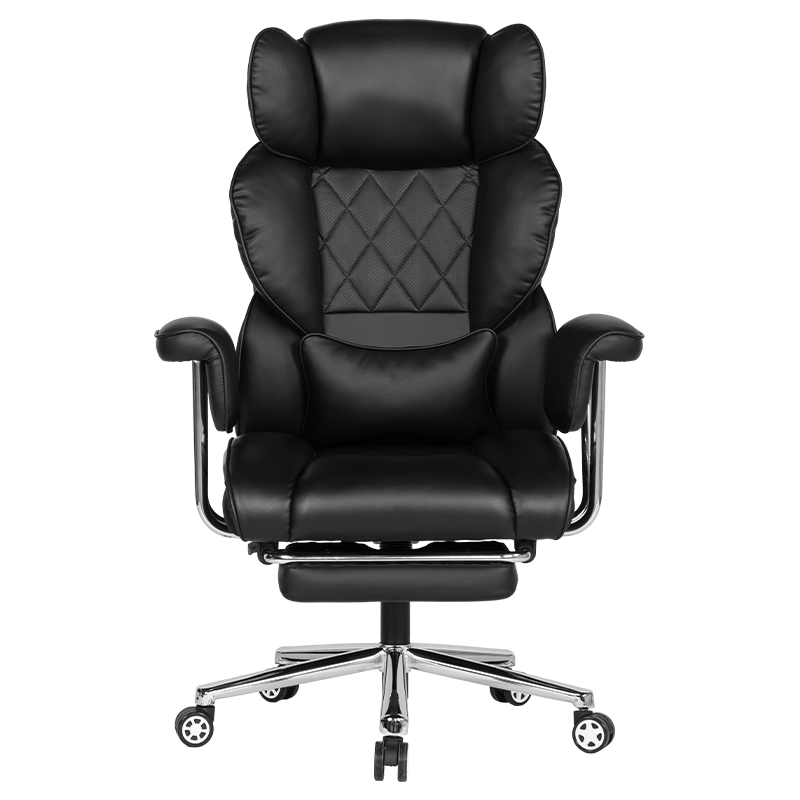 RXGAMER RX-9154 Silla de oficina con ruedas de PU con ajuste reclinable de 90 ° a 105 °