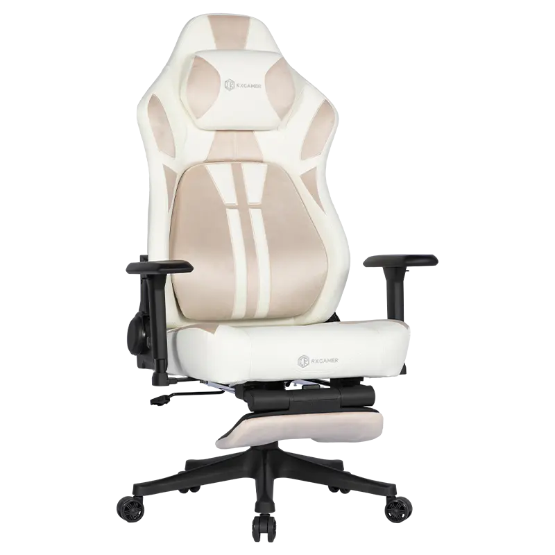 RXGAMER RX-2275 Reposacabezas magnético Reposabrazos 3D Silla para juegos con ruedas silenciosas