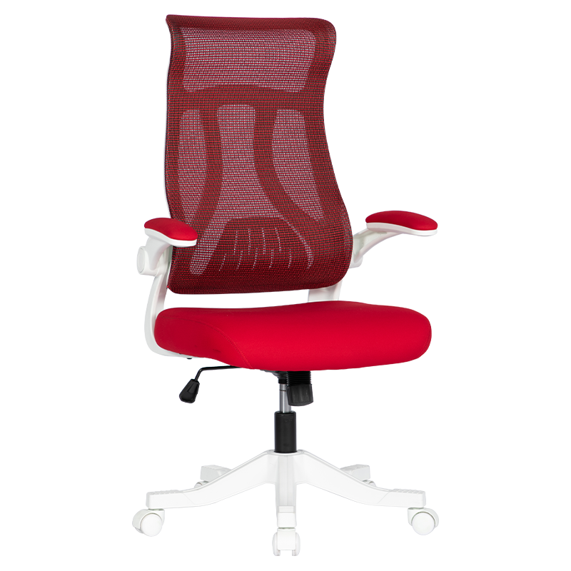 RXGAMER RX-8042 Silla de oficina ergonómica con reposabrazos abatible y ruedas de PU